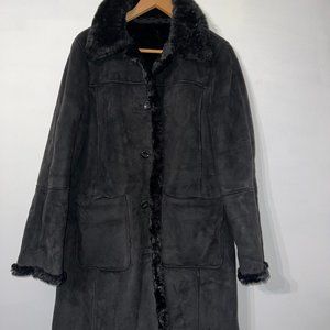 Black Sherling reversable coat